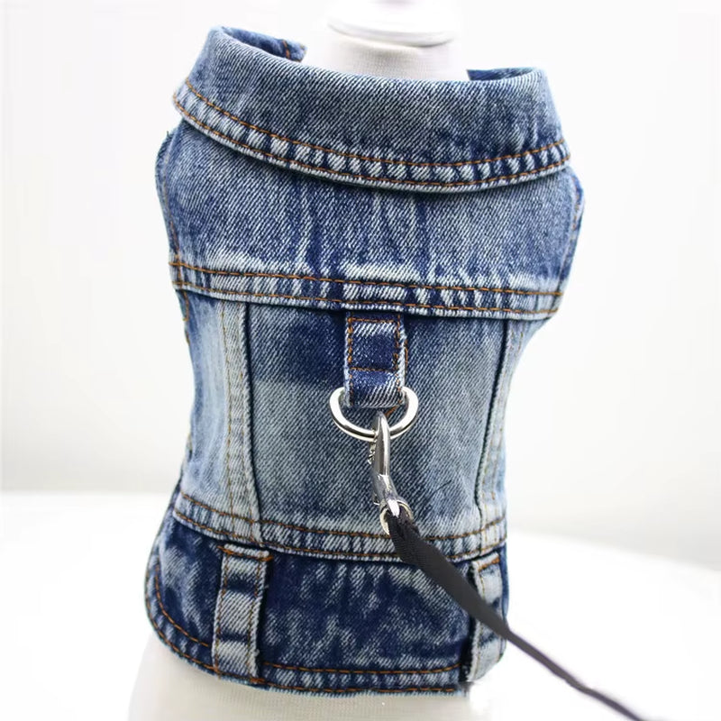 PawVibe Denim Jacket – Cool & Comfy Jean Style for Trendy Pups